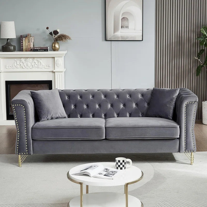 Karanaz 2 - Piece Velvet Living Room Luxury Sofa  Set