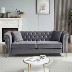 Karanaz 2 - Piece Velvet Living Room Luxury Sofa  Set