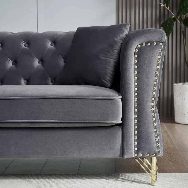 Karanaz 2 - Piece Velvet Living Room Luxury Sofa  Set