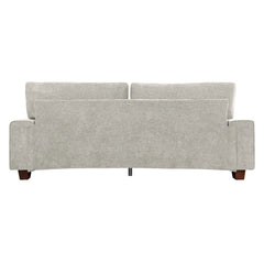 Nikos Modern Style 3 Seater Square Arm Sofa Upholstered Couch