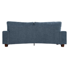 Nikos Modern Style 3 Seater Square Arm Sofa Upholstered Couch
