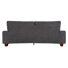 Nikos Modern Style 3 Seater Square Arm Sofa Upholstered Couch