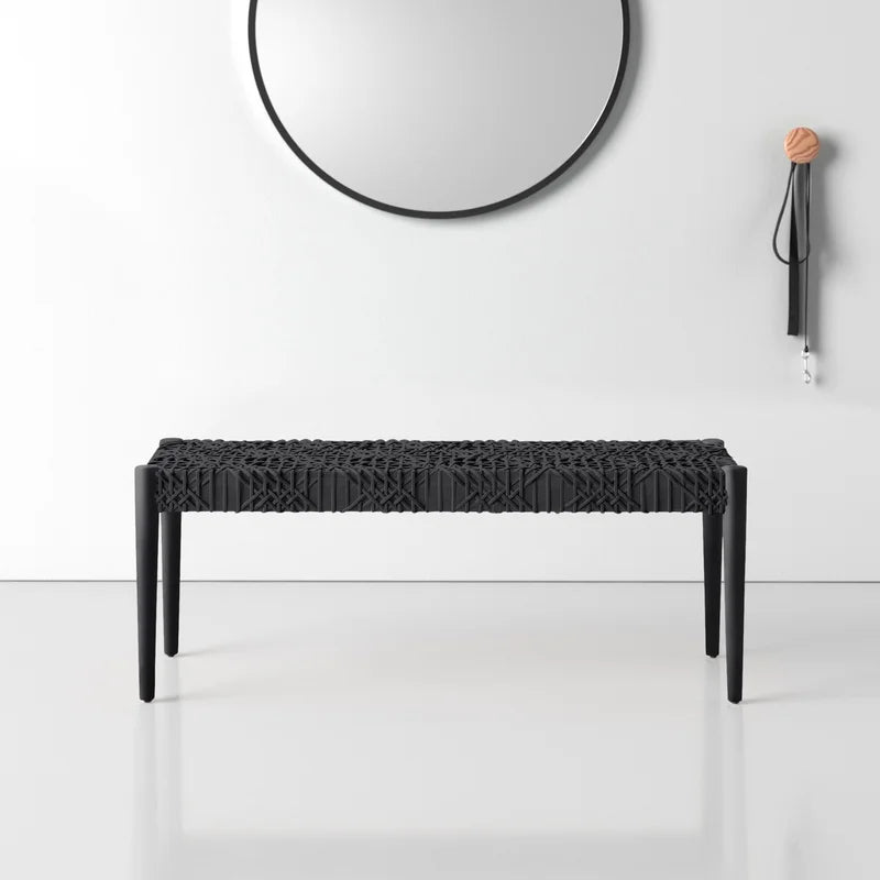 Shehnaak Artisan Carved Bench - Wooden Bazar