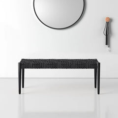 Shehnaak Artisan Carved Bench - Wooden Bazar