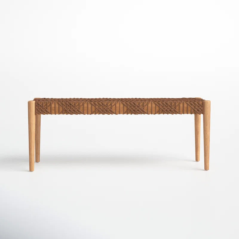 Shehnaak Artisan Carved Bench - Wooden Bazar