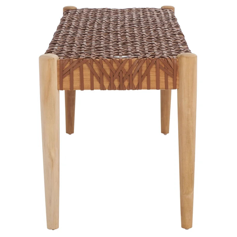 Shehnaak Artisan Carved Bench - Wooden Bazar