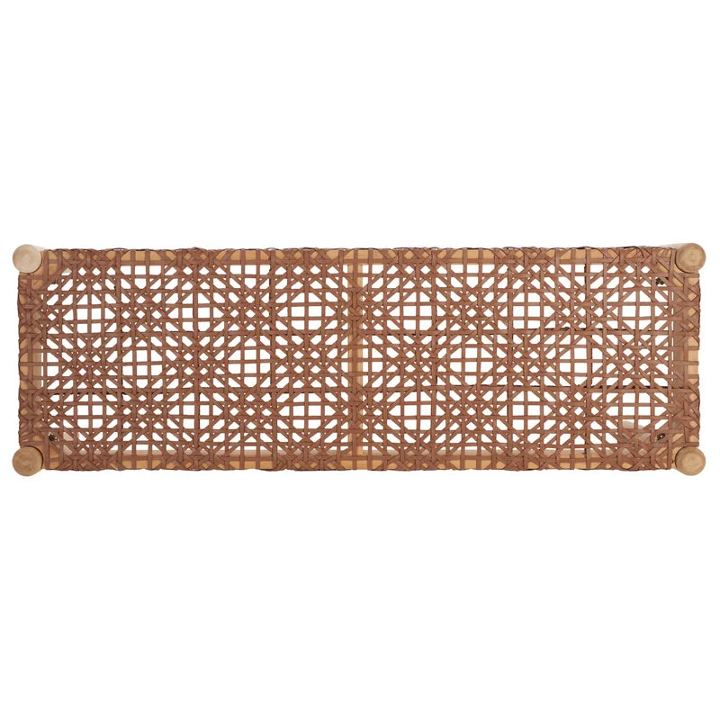 Shehnaak Artisan Carved Bench - Wooden Bazar