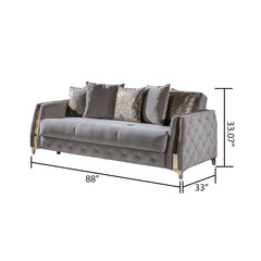 Keivino 2 - Piece Living Room Luxury Sofa Set