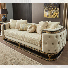 Kendrellz Leather Living Room Set Luxury Sofa Set