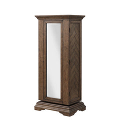 6-Drawer Swivel Lingerie Chest With Mirror, Walnut