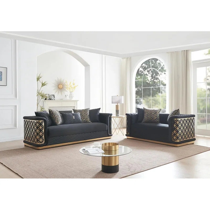 Kinieshaz 2 - Piece Living Room Set Luxury Sofa Set