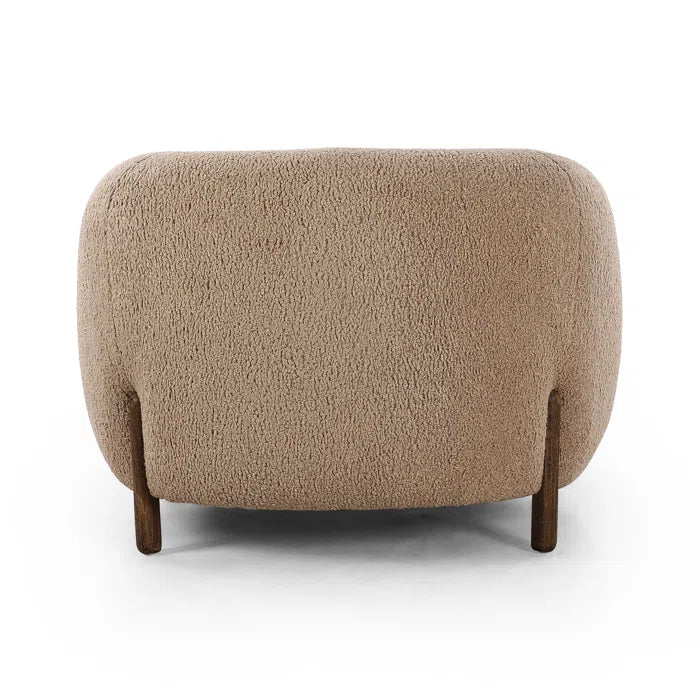 Shantyup New Upholstered Barrel Chair - Wooden Bazar