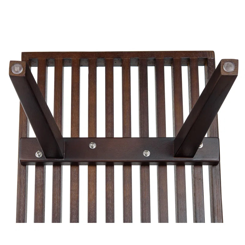 Oelax Rectangular Wooden Platform Bench with Slats Design Dining Kitchen Bench