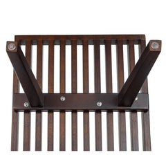 Oelax Rectangular Wooden Platform Bench with Slats Design Dining Kitchen Bench
