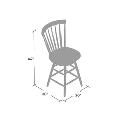 Knaacko Swivel 30'' Counter and bar Stool