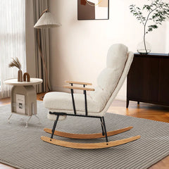 Livingston Modern Rocking Chair - Wooden Bazar