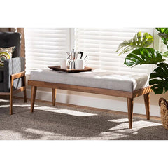 Ioastere Polyester Upholstered Bench - Wooden Bazar