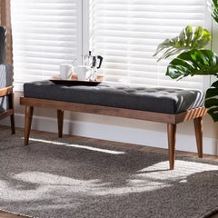 Ioastere Polyester Upholstered Bench - Wooden Bazar