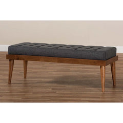 Ioastere Polyester Upholstered Bench - Wooden Bazar