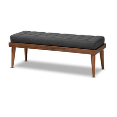 Ioastere Polyester Upholstered Bench - Wooden Bazar