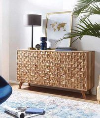 Zinn Solid Wood Sideboard - Wooden bazar