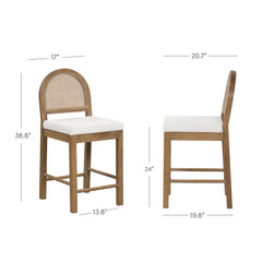 Lacouro swivel Boucle Counter and bar Stool