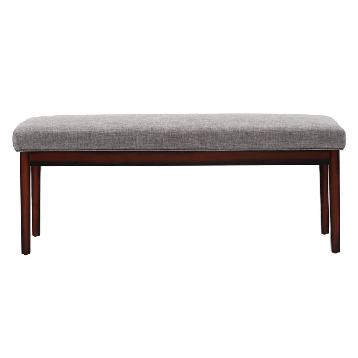 Vazleat Linen Upholstered Bench - Wooden Bazar
