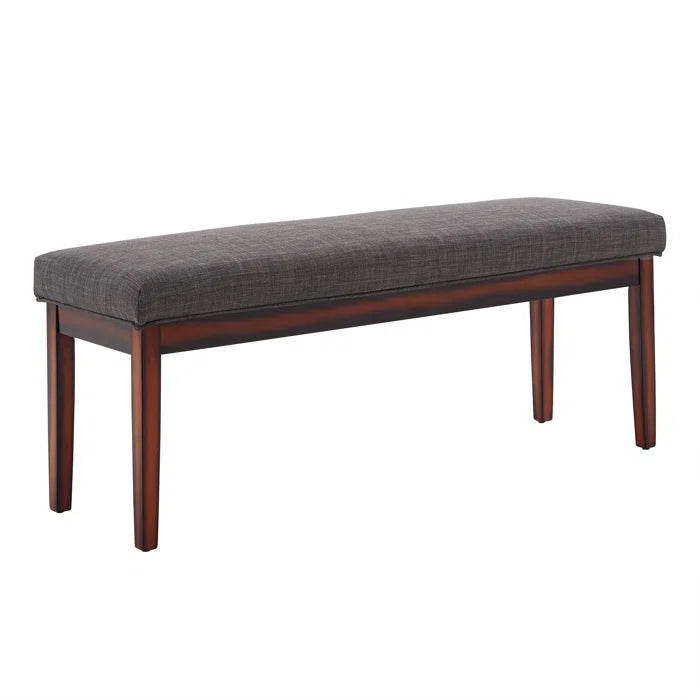 Vazleat Linen Upholstered Bench - Wooden Bazar