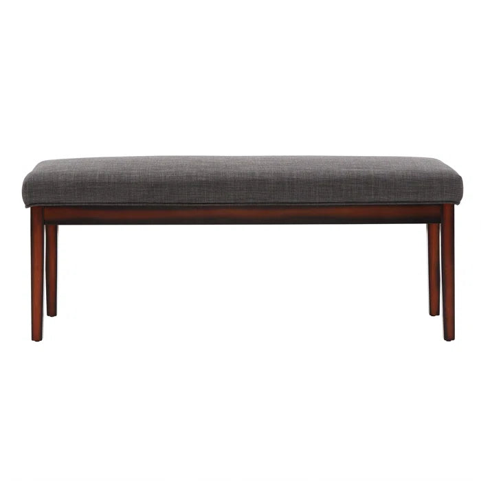 Vazleat Linen Upholstered Bench - Wooden Bazar