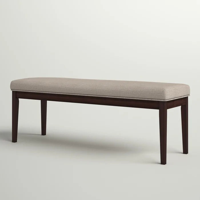 Vazleat Linen Upholstered Bench - Wooden Bazar