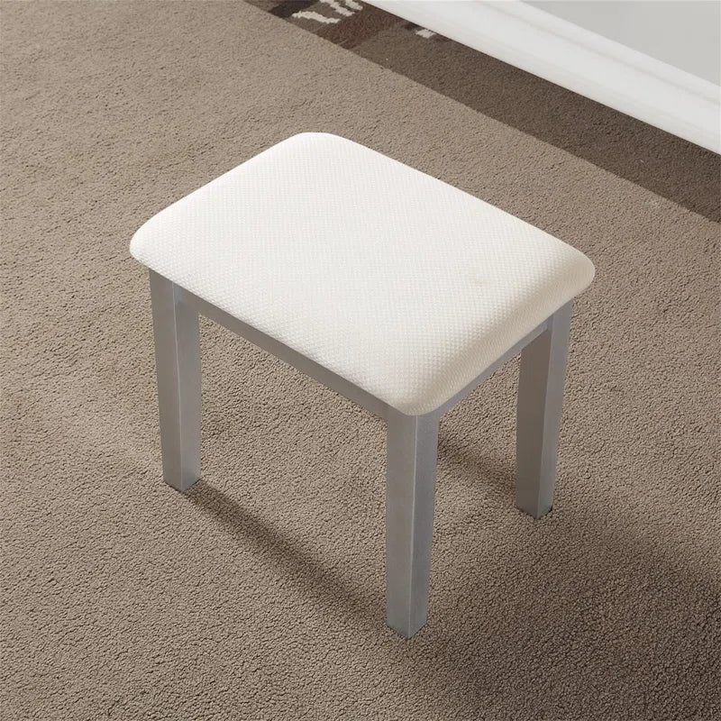 Nikolster Wood Moniya Makeup Vanity Table And Stool Set