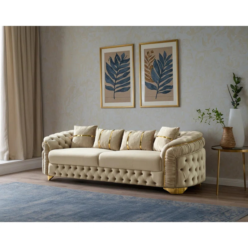 Lareanz 2 - Piece Velvet Living Room Set Luxury Sofa