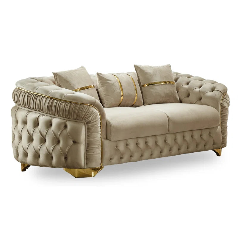 Lareanz 2 - Piece Velvet Living Room Set Luxury Sofa