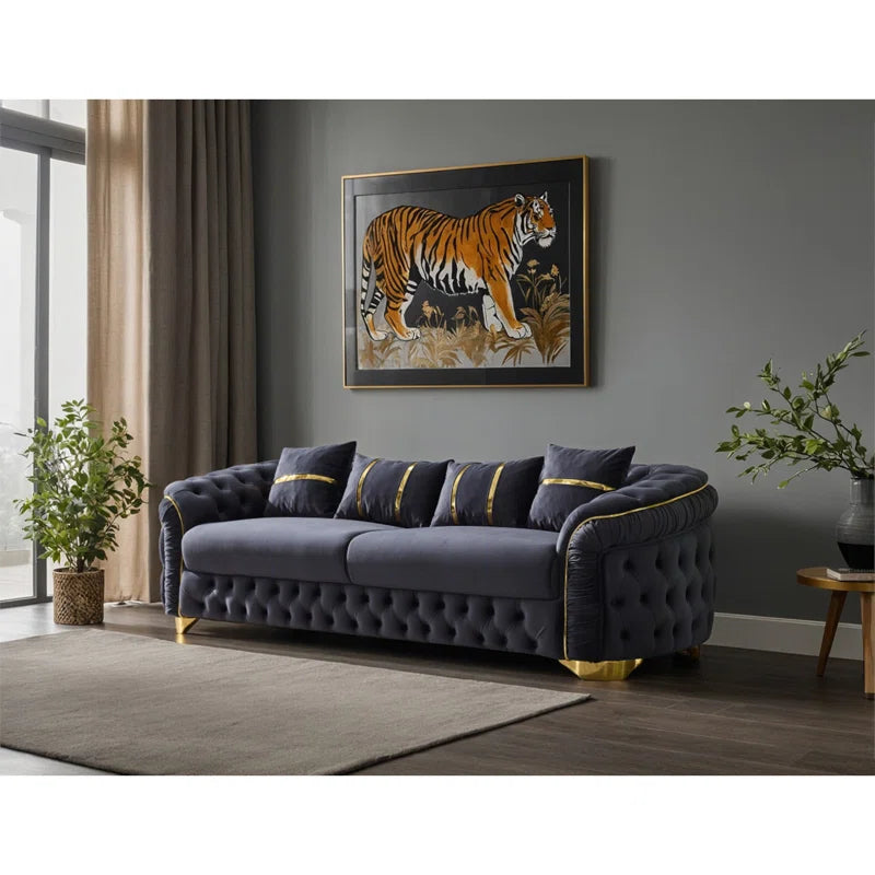 Lareanz 2 - Piece Velvet Living Room Set Luxury Sofa