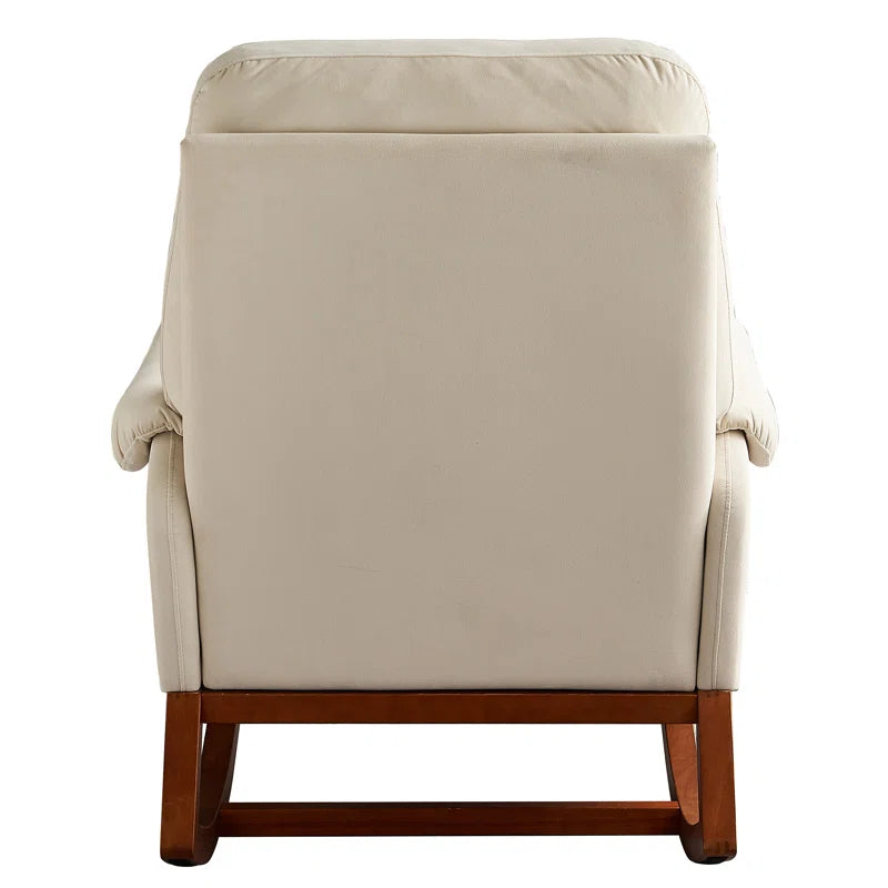 Lio Oversized Upholstered Rocking Chair with Plush Cushioning for Ultimate Comfort