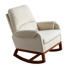 Lio Oversized Upholstered Rocking Chair with Plush Cushioning for Ultimate Comfort