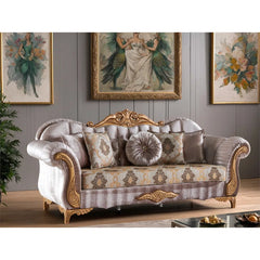 Larnaz 4 - Piece Living Room Set Luxury Sofa Set