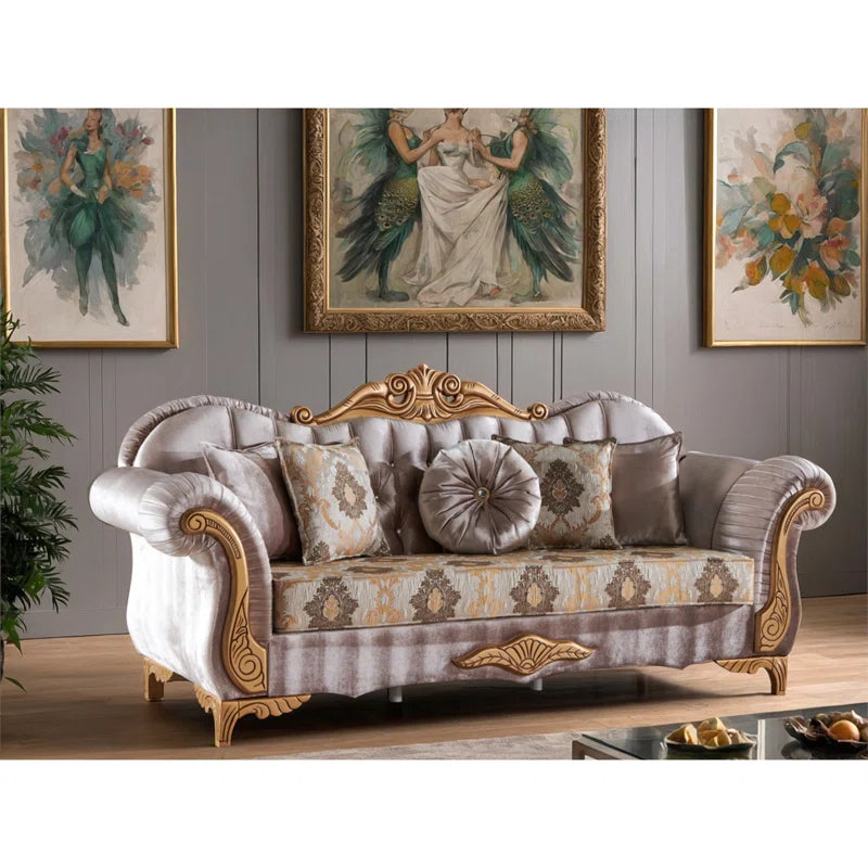 Larnez 3 - Piece Velvet Living Room Set Luxury Sofa Set