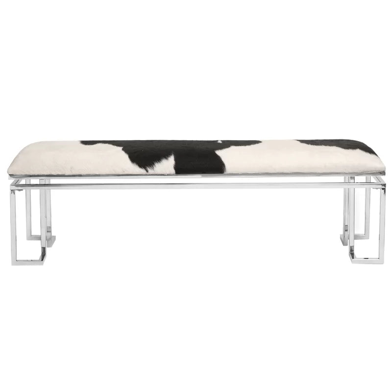 Kexzimo Leather Bench - Wooden Bazar