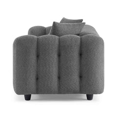 Lenzi Modern Square Arms Chesterfield Sofa - WoodenBazar