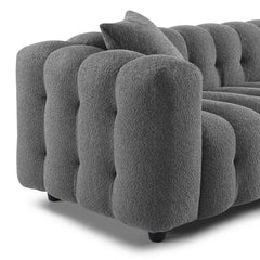 Lenzi Modern Square Arms Chesterfield Sofa - WoodenBazar