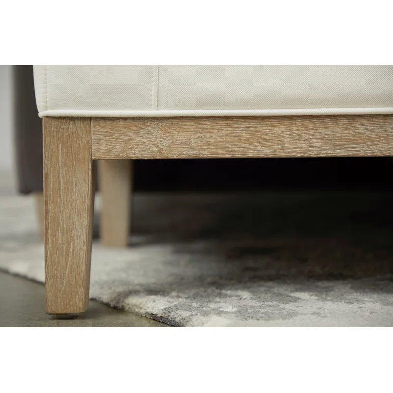 Jazkwich Fabric Upholstered Bench - Wooden bazar