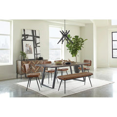 Greaturn Genuine Leather Upholstered Bench - Wooden Bazar