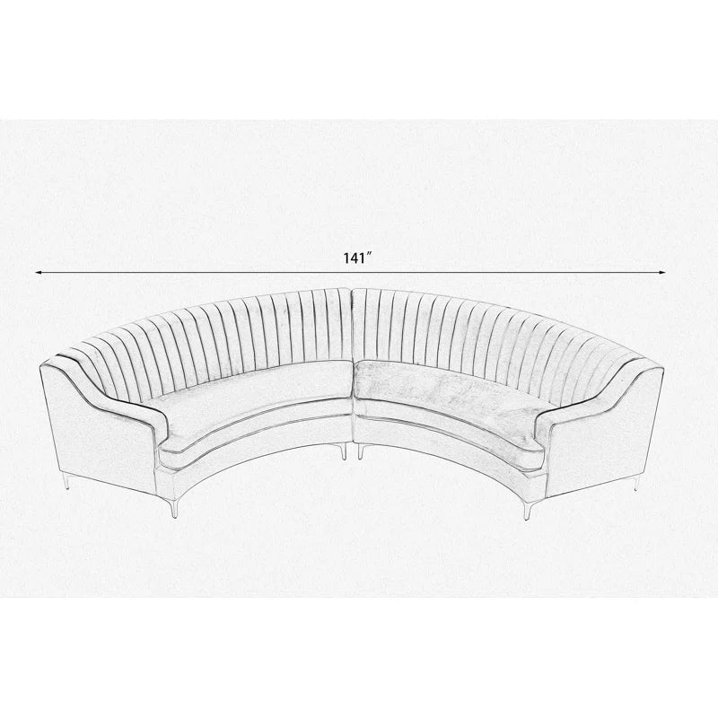 Leupoldz 2 - Piece Living Room Set Luxury Sofa Set