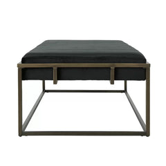 Polyester Upholstered Bench - Wooden bazar