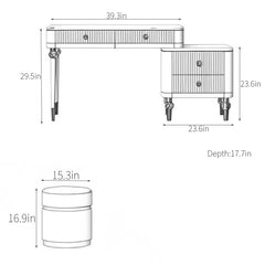 Dakoun Light Luxury Style Dresser - Wooden Bazar