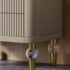 Harmonious Light Luxury Style Dresser - Wooden Bazar