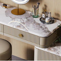 Harmonious Light Luxury Style Dresser - Wooden Bazar