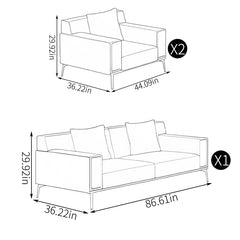 Light luxury sofa combinationz Luxury Sofa Set