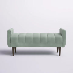 Scheduliana Polyester Blend Upholstered Bench - Wooden bazar